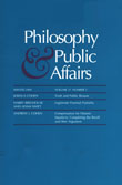 Philosophy and Public Affairs