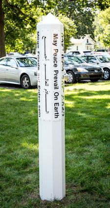 Peace Pole dedicated Sept. 16, 2016