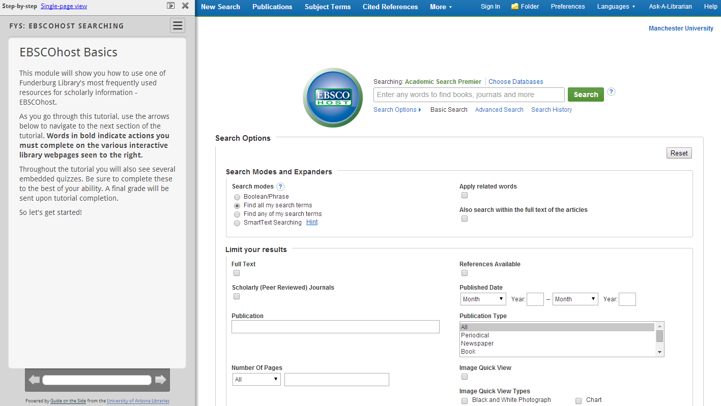 EBSCO Searching
