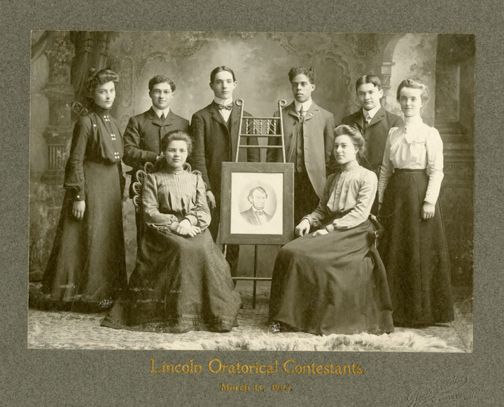 1903-Joseph-Cunningham_Lincoln-Oratorical-Contestants 1903-Joseph-Cunningham_Lincoln-Oratorical-Contestants