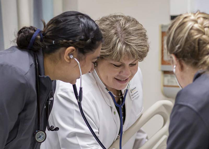 Nursing students close up