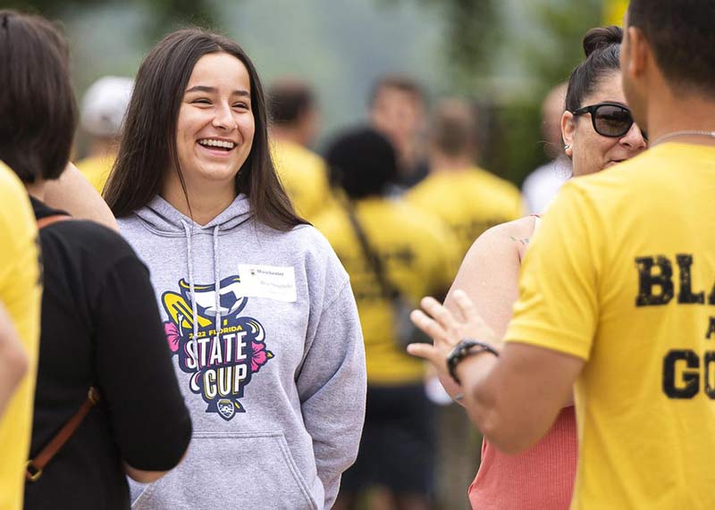 All Smiles at Manchester's Black and Gold Day