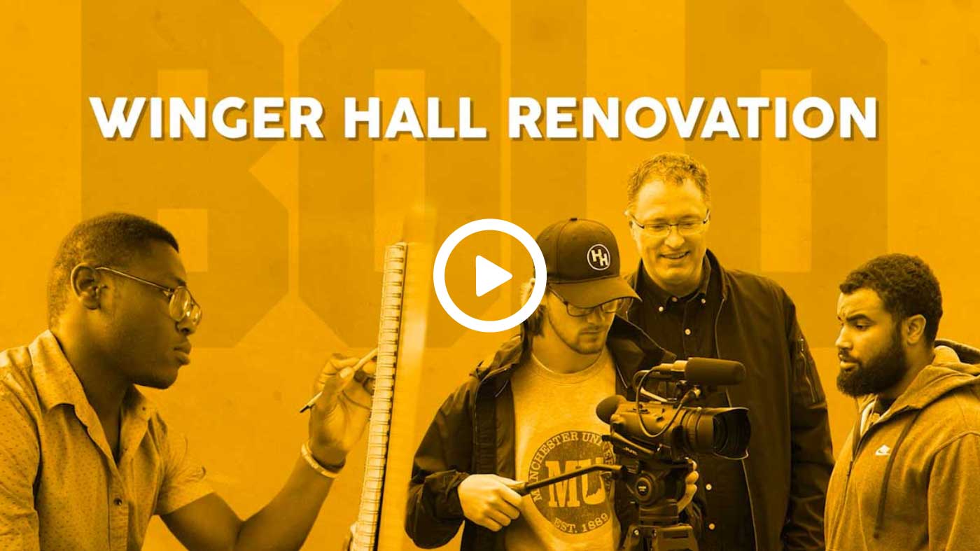 Watch a video about the Winger Hall Renovation and give boldly.