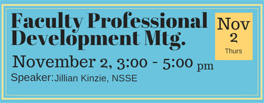 Faculty Professional Development November 2 Faculty Professional Development November 2