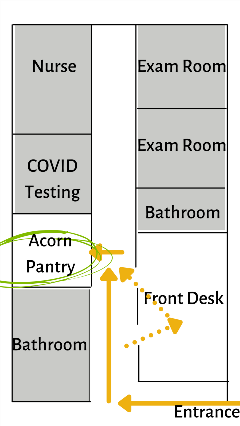 Nurses office pantry map