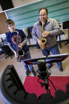 Scott Humphries and student Scott Humphries and student