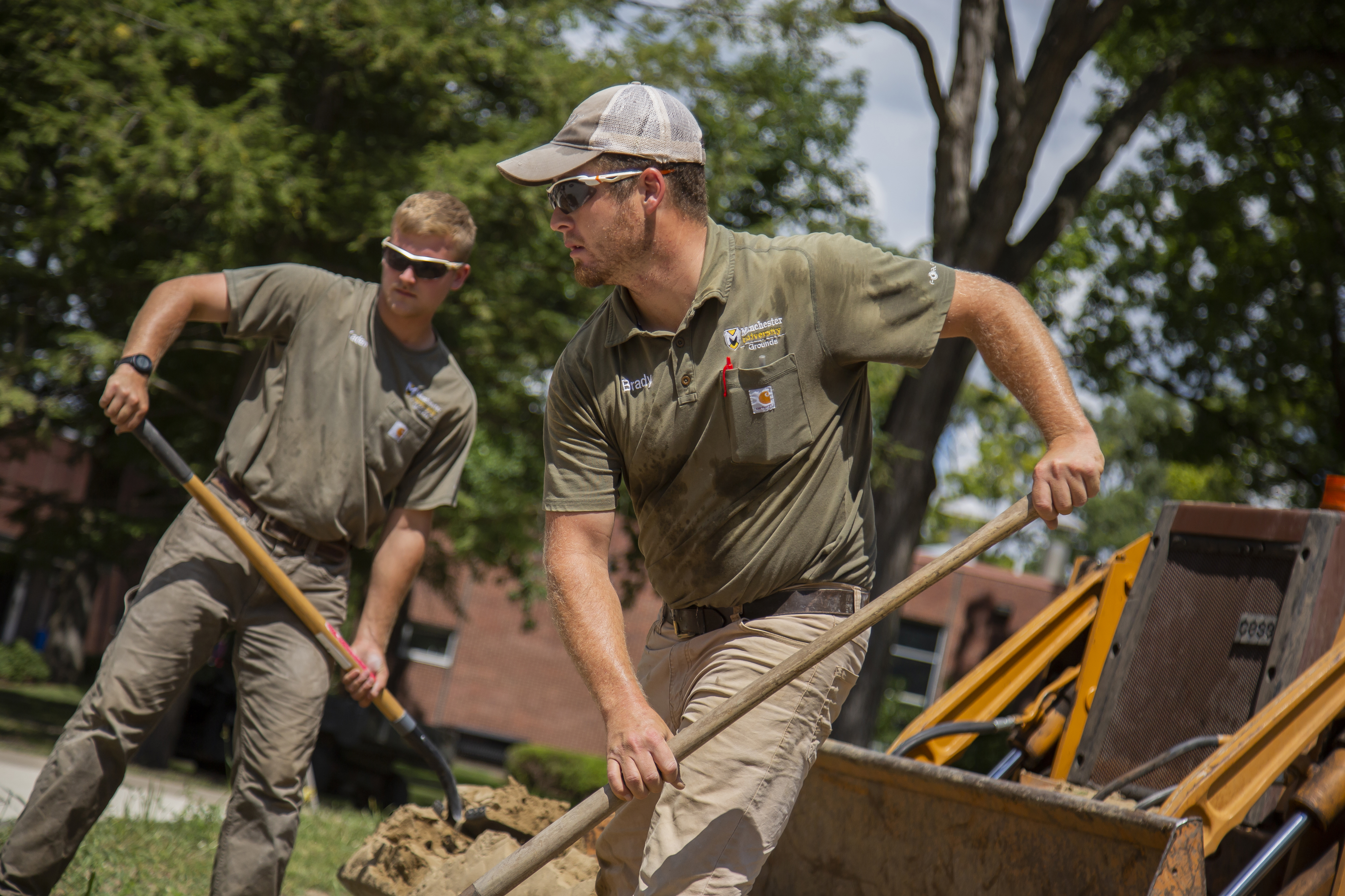 Brady working on Oak Grove