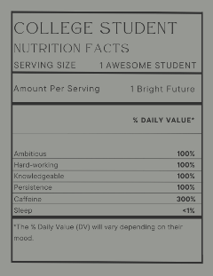 Cream Elegant Creative Nutrition Facts Instagram Post (2)