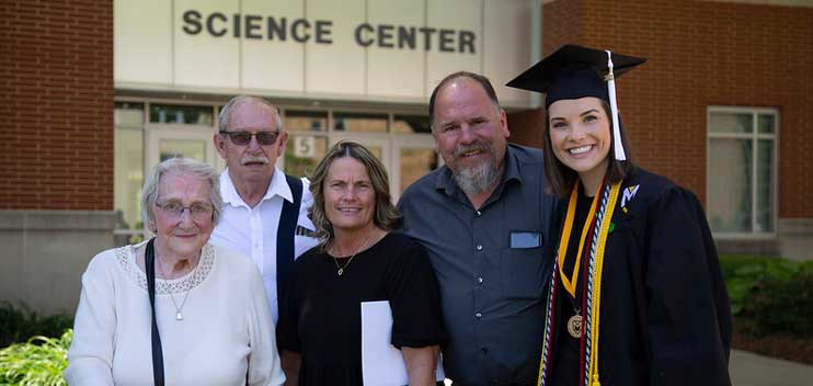 Parents and Family at Commencement Ceremony