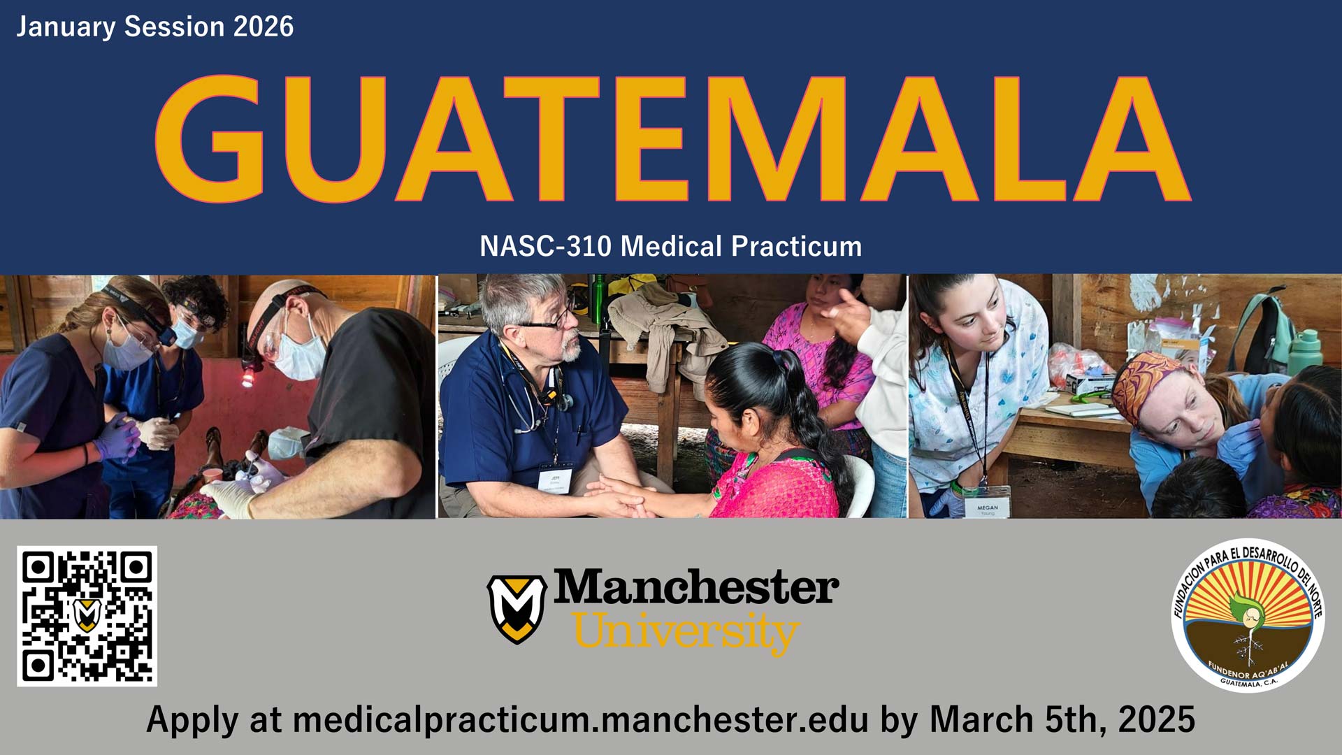 Poster for the Medical Practicum of Manchester University