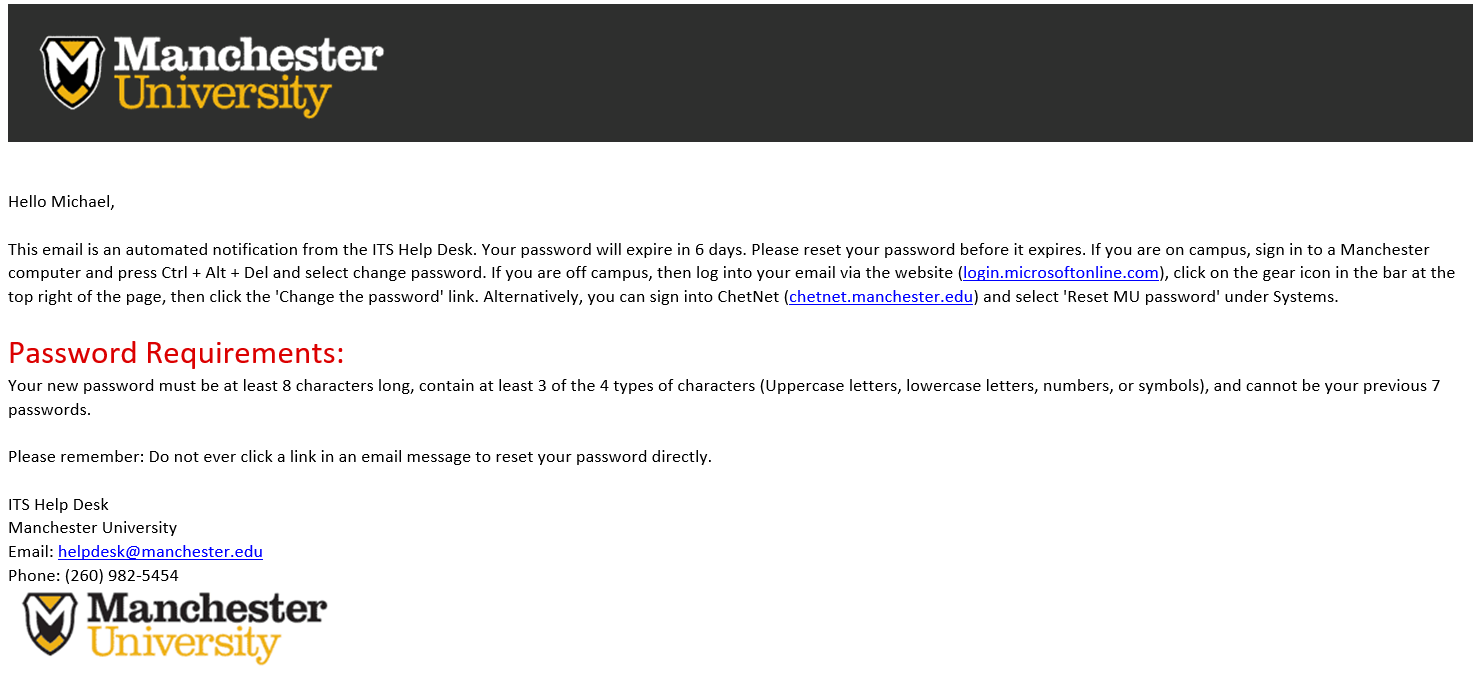 Password Reset Reminder Image Password Reset Reminder Image