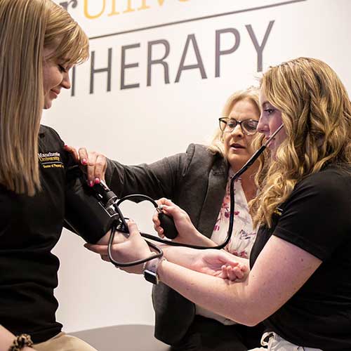 A DPT course with hands-on instruction