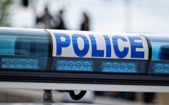 Police car lights