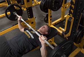 Lifting weights as a part of the Human Performance course instruction