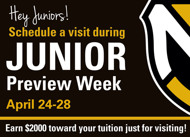 Junior Preview Week is April 24-28