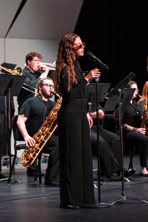 Photo of Kora Beasley Performing with the Jazz Ensemble!
