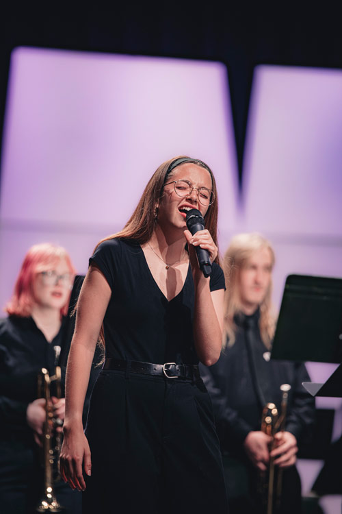 Photo of Kora Beasley Performing with the Jazz Ensemble!