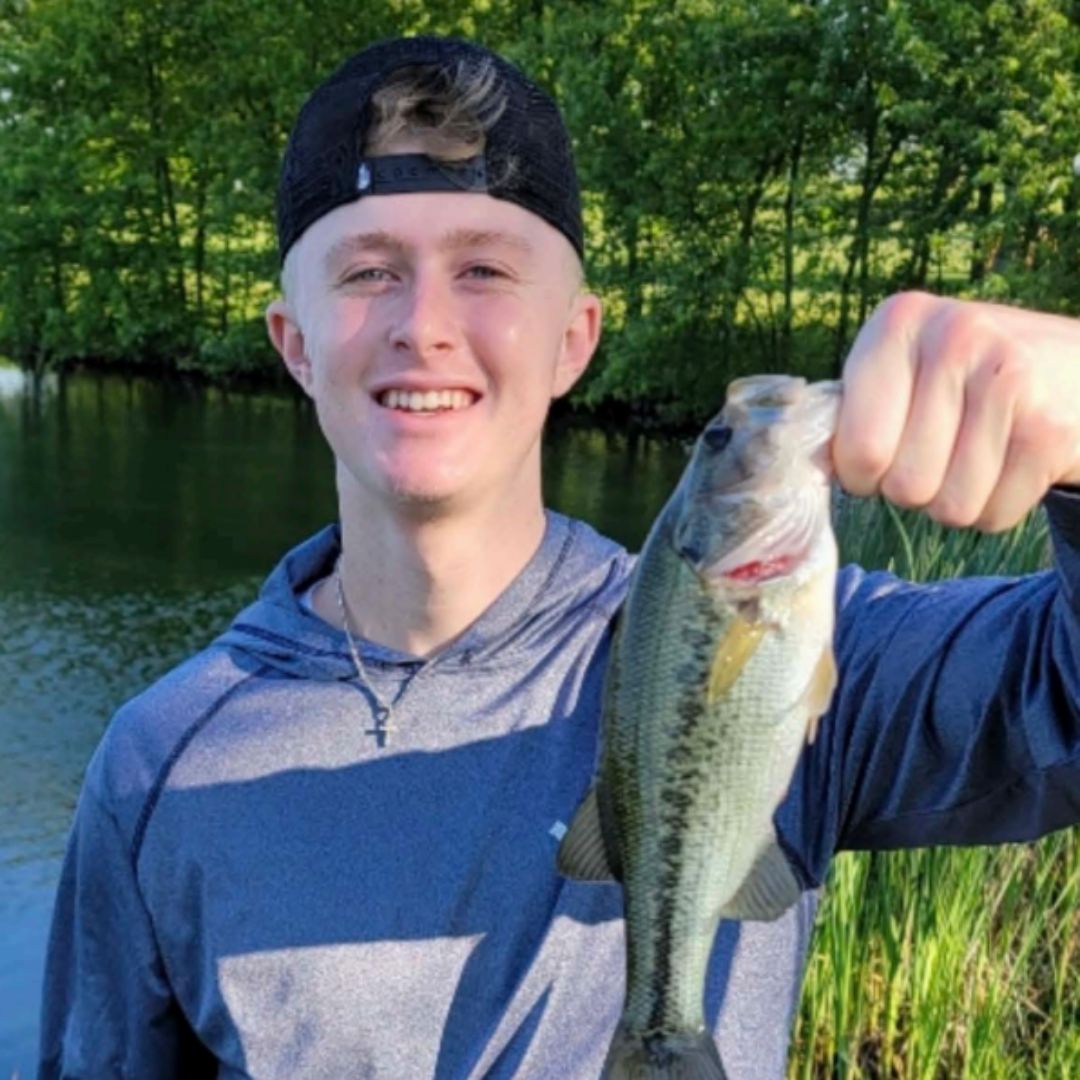 Brayden Sayre with fish