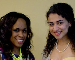 Caniece Leggett (left) and Salwa Nubani