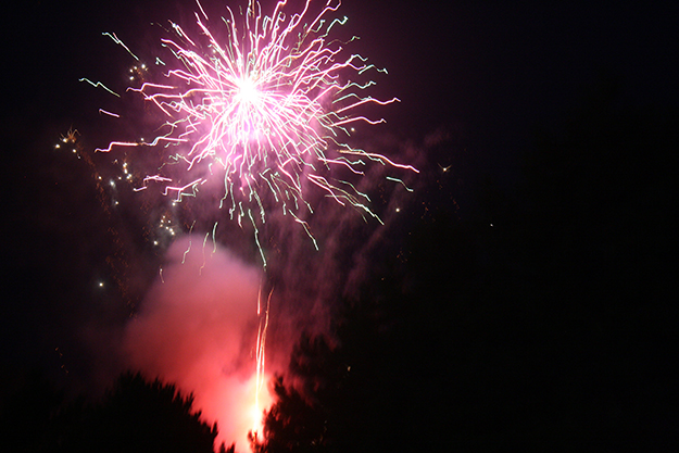 Fireworks begin at 10 p.m.