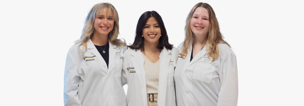 Students stand with an instructor from MU's PGx Lab