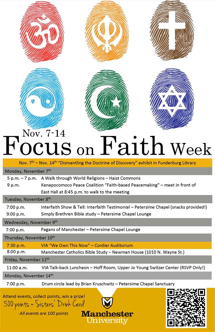 Focus on Faith Week 2022 poster