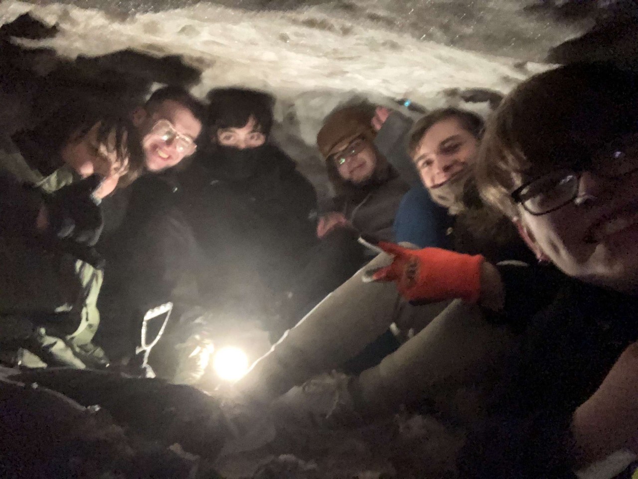 Manchester snow cave photo Manchester snow cave photo