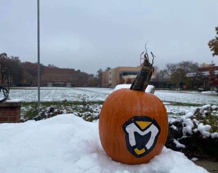 snow pumpkin