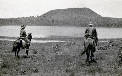 Kulp and Helser at Lake Tilla, Nigeria