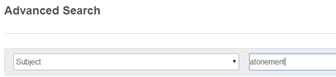 Subject Drop Down