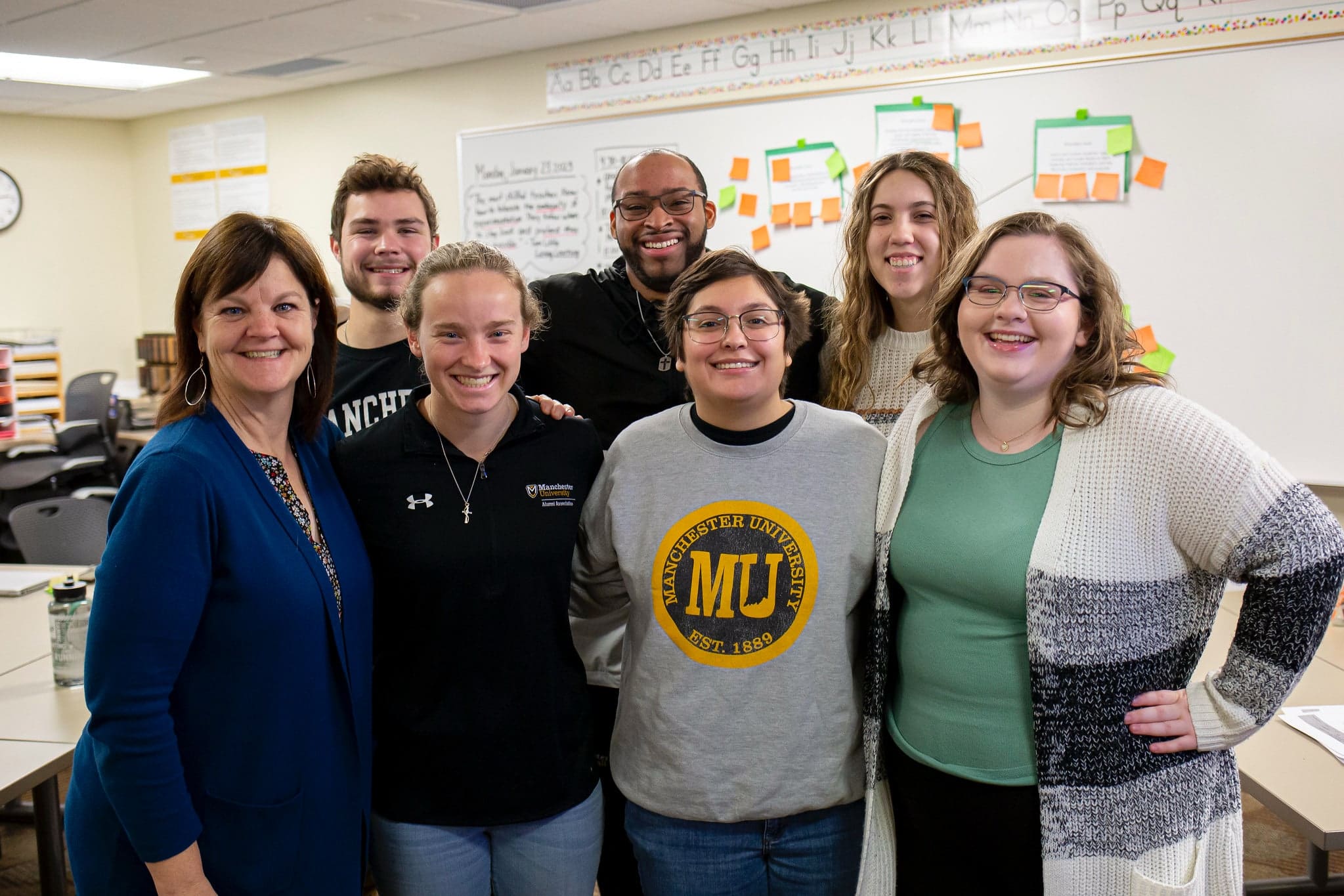 Education Class group photos of students and faculty