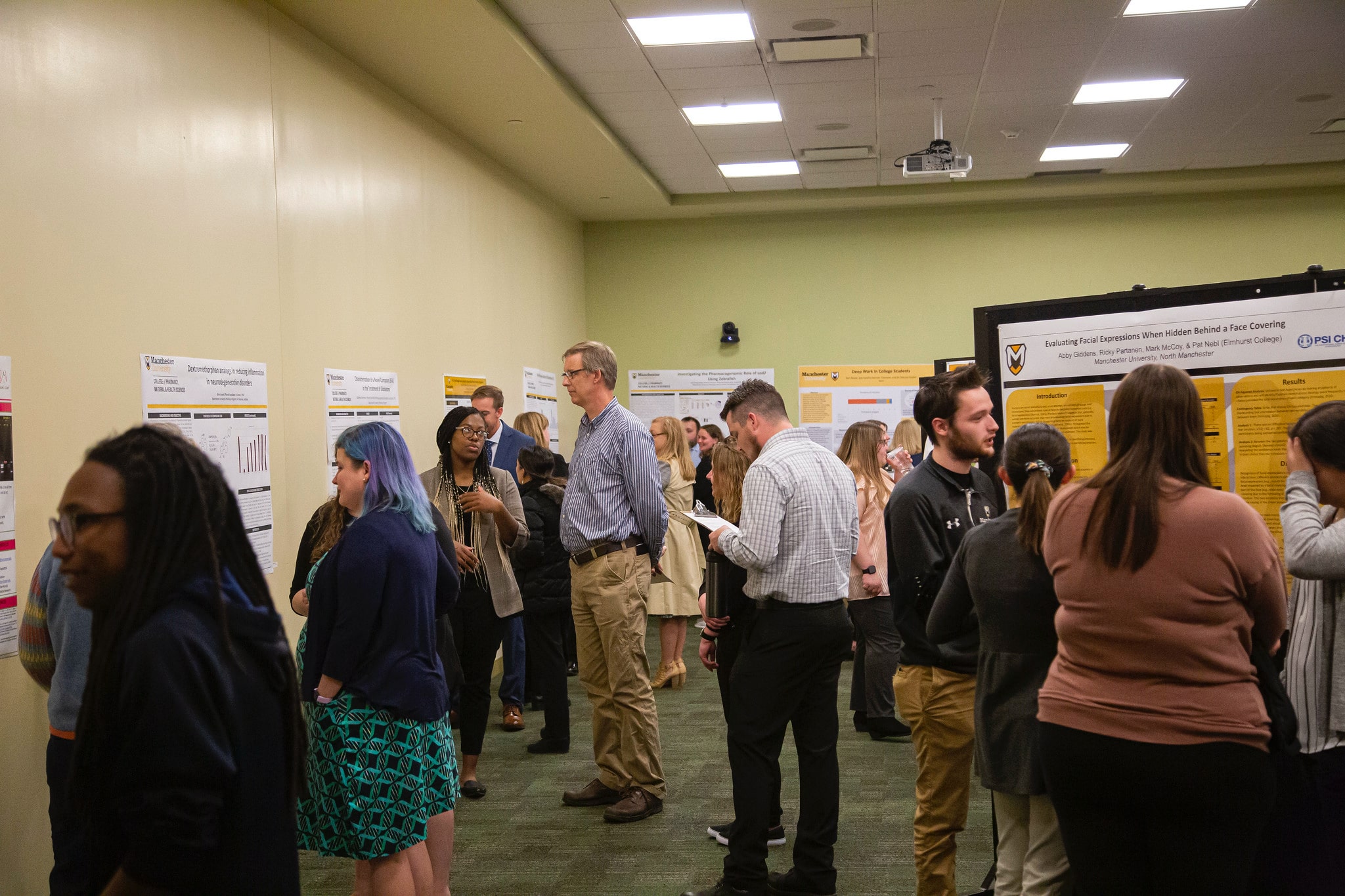 Symposium-1 students gathered at symposium to discuss various research topics