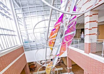 Hanging Art Sculpture in the Science Center