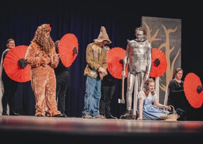 Scene from the MU Theatre Society's production of the Wizard of Oz