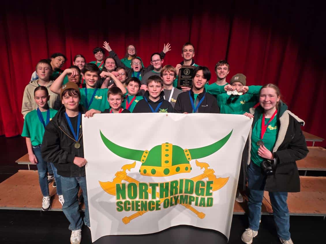 A participating team at the 2025 Science Olympiad regional tournament.