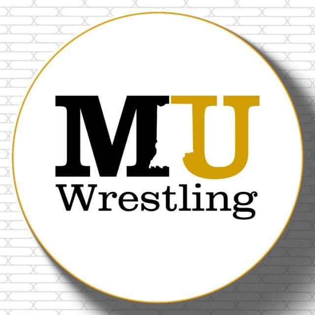 Circular Badge Reads: MU Wrestling