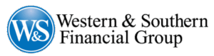 Western & Southern Financial Group logo. A blue circle with W&S beside their full name style=